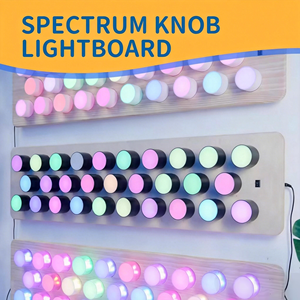 Panel <span class=keywords><strong>de</strong></span> Pared Interactivo con Perilla Giratoria <span class=keywords><strong>de</strong></span> <span class=keywords><strong>Luz</strong></span> LED, Tablero Sensorial Táctil para el Desarrollo Sensorial y Entrenamiento <span class=keywords><strong>de</strong></span> Habilidades Motoras - Product Image 2
