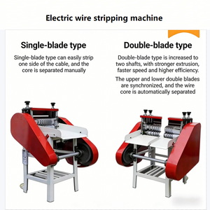 Machine semi-automatique de coupe et de dénudage de câbles pour fils de cuivre lourds - Product Image 6