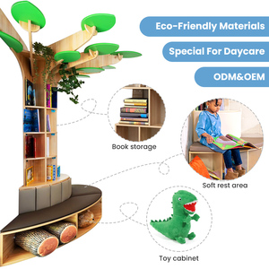 Montessori cây gỗ Kệ sách daycare đồ nội thất mầm non mẫu giáo đọc hiển thị Kệ Vườn Ươm thư viện và lớp học - Product Image 3