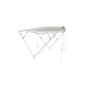 Cappuccio pieghevole a 4 archi bianco 210/220 cm di larghezza forte copertura per barca - Product Image 1