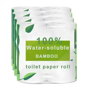 Oem Health Virgin Pulp Organik Lembut 5 Lapis Kertas Toilet Rami Kustom Bambu Toilet Gulungan Kertas Tisu untuk Dijual