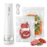 Mini Scelleuse Alimentaire Portable Sans Fil en Plastique Rechargeable Type-C pour Maison, Camping-Car, Voiture, Garage, Extérieur – 30 Pièces, Capacité 2.1-5.0L