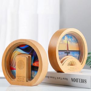 Wooden <b>Trophy</b> Award Wood, Base Craft High Quality Custom Crystal <b>Plaque</b> Carved Gift Box Folk Art Business Gift Engraving Letter/ - Product Image 1