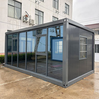 Kit de maison conteneur moderne détachable pour centres commerciaux et hôtels, installation rapide, prêt à être expédié