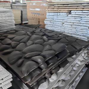 Panel de Pared 3D JUSTONE de Superficie Sólida de Poliuretano, Panel de Pared de Imitación de Piedra, Ligero, Artificial, para Hotel, Granito Moderno - Product Image 2