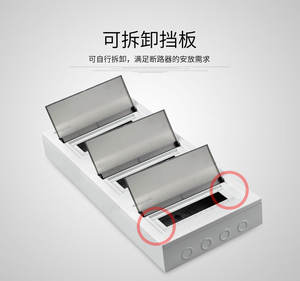 Boîtier de distribution électrique GNB-3072, 72 voies, 3 <span class=keywords><strong>rangées</strong></span>, montage en surface, indice de protection IP30, 63A, certifié CE et CB, équipement électrique - Product Image 2