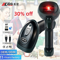 Escáner de Códigos de Barras Inalámbrico 2D de Alta Precisión, Lector de Códigos QR Bluetooth, Escáner de Códigos de Barras Resistente para Inventario de Almacén