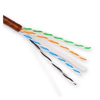 Guangzhou 250MHz-550MHz Interior Utp Cat6 Plenum Ethernet Cable 23awg CMR Cables de comunicación de alto rendimiento