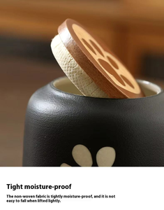 Ceramic Pet Urn Airtight <b>Memorial</b> Jar Paw Shape Keepsake Container for Cats <b>Dogs</b> Small Animals - Product Image 3