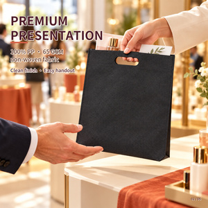 Sacs en non-tissé à poignées perforées en gros pour campagnes publicitaires et cadeaux promotionnels, expédiés plats, directement de l'usine pour les agences de marketing - Product Image 4
