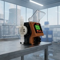 Bomba Dosificadora Digital Personalizada con Motor Paso a Paso VX30 Marrón, 30L/H, 4 Bar, IP65, RS485 Modbus, 4-20mA, para Alimentación Química en Torres de Refrigeración, OEM