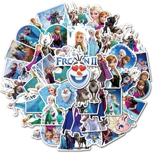 50 Pezzi Adesivi Cartoon <span class=keywords><strong>Frozen</strong></span> <span class=keywords><strong>Elsa</strong></span> <span class=keywords><strong>Anna</strong></span> Principesse 2 per Bambine, Decorazione Murale, Etichette Anime - Product Image 1