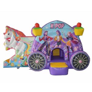 Château gonflable commercial K-POP Demon Hunters avec toboggan pour enfants, idéal pour les fêtes en extérieur et <span class=keywords><strong>la</strong></span> location - Product Image 5