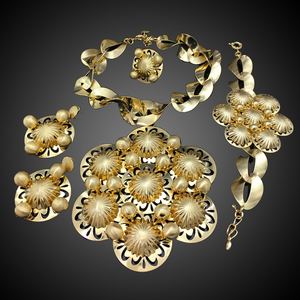 Wando yingai — parure de bijoux brésiliens en or pour femmes, ensemble de bijouterie dorée, excellente qualité, FHK12862 - Product Image 3