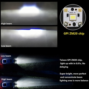 SANVI Car Bi LED Projector Lens Auto Head Light Bulb 35W 6000K H4 H7 9006 Automobile LED Q5 Fog Work Headlight Lamp - Product Image 3