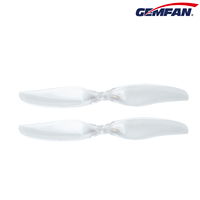 Hélices de drone FPV GEMFAN légères 75 mm-2, hélices à 2 pales en PC, pas de 0,9 pouce, faible dragage, pour micro-drones