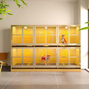 Vente en gros Villa d'intérieur de luxe en bois massif Grande cage pour chien et chat - Product Image 5