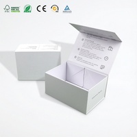 Boîte cadeau rigide en carton avec fermeture magnétique en forme de livre, logo personnalisé, emballage de luxe à rabat, boîte pliante pour les petites entreprises