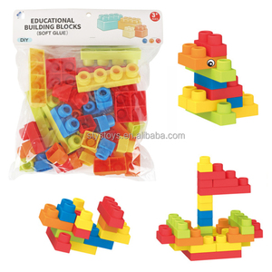 บล็อกก่อสร้างแบบนิ่มสำหรับเด็กชุดของเล่นบล็อกก่อสร้างอิฐบล็อกตัวต่อเพื่อพัฒนาการทางสติปัญญาในช่วงต้น - Product Image 4