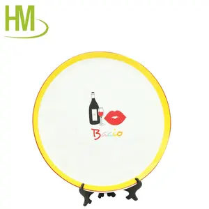 <span class=keywords><strong>Assiette</strong></span> à <span class=keywords><strong>Pizza</strong></span> en porcelaine avec Logo personnalisé imprimé - Product Image 5