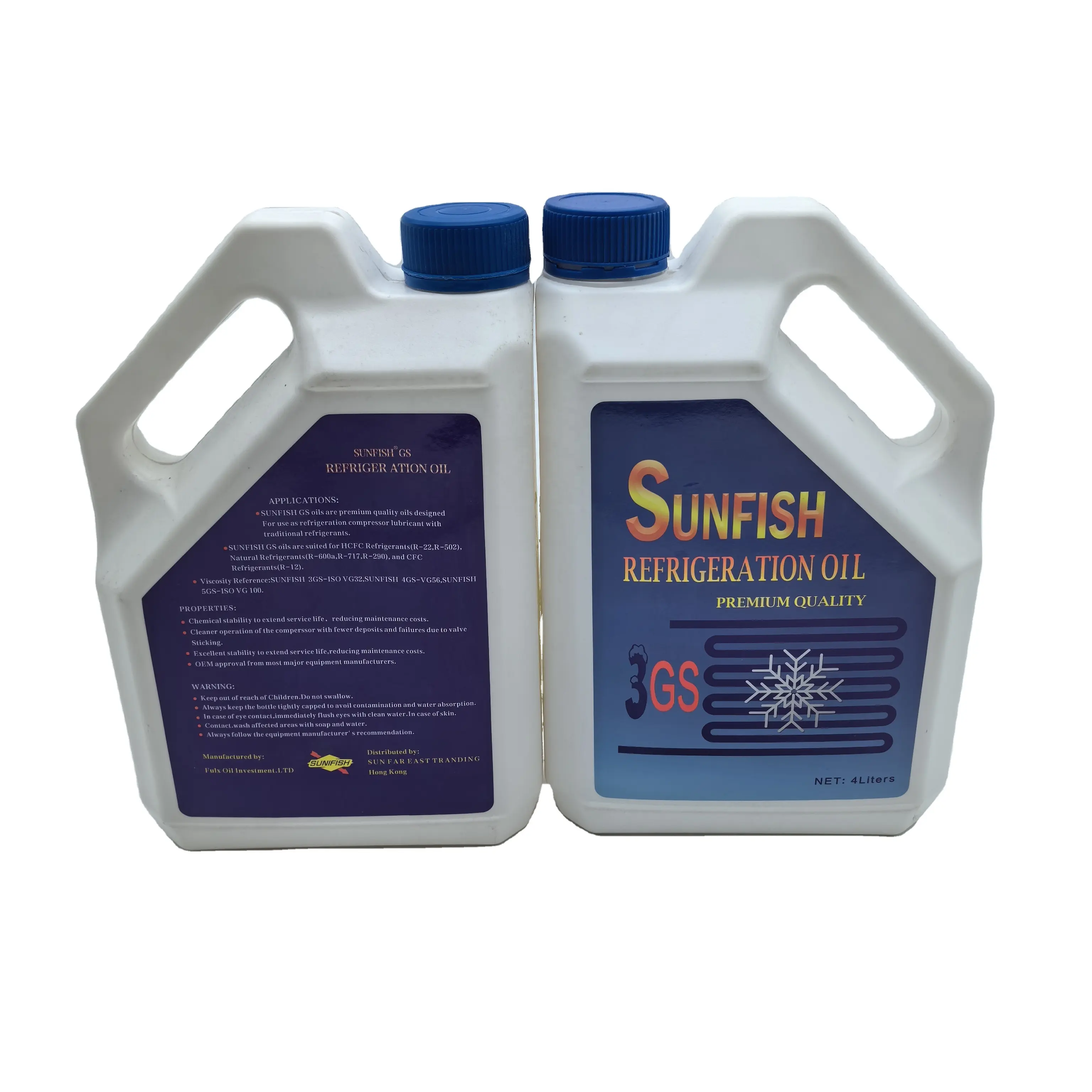 Kualitas tinggi 4L Sunfish minyak pendingin 4Gs pelumas pendingin untuk dijual