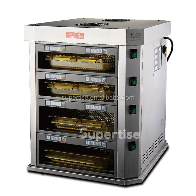High Quality 2 Layer 4 Layer Hot Food Display Hamburger Fried Foods Warmers for Fast Food Restaurant