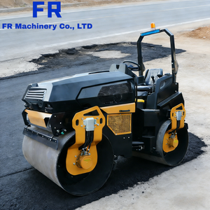 Rouleau compresseur à double tambour 300R, marque chinoise, pour asphalte, vibrant - Product Image 1