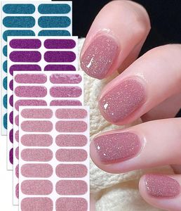 สติ๊กเกอร์ติดเล็บ 3 มิติ คลาสสิก สีพื้น กลิตเตอร์ หลากสี ใช้งานได้หลากหลาย เป็นมิตรกับสิ่งแวดล้อม กันน้ำ เงางาม วัสดุ PET สำหรับตกแต่งเล็บ ไม่ต้องใช้ UV - Product Image 3