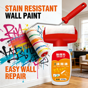 Bunkerway Acrylic Interior Wall Repair <b>Coating</b> Liquid <b>Paint</b> with Titanium Dioxide for Home Use Brush & Roller Application - Product Image 3