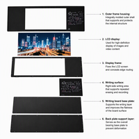 Vente en gros de tableau blanc interactif intelligent LED 4K de 75 pouces avec écran tactile 20 points pour une utilisation en classe