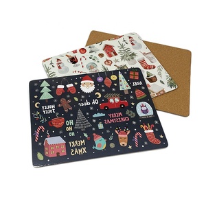 Tovagliette stampate a sublimazione stampate personalizzate in legno Mdf tovagliette di <span class=keywords><strong>natale</strong></span> per tavolo da pranzo di lusso - Product Image 4