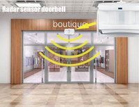 XINHUI pir alarm sensor gerak, bel pintu sensor manusia alarm, bel pintu Selamat Datang pintar