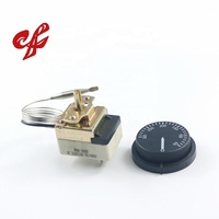 Thermostat capillaire CF 0-320 degrés, régulateur de température mécanique, interrupteur de contrôle de température pour fours, chauffages, friteuses