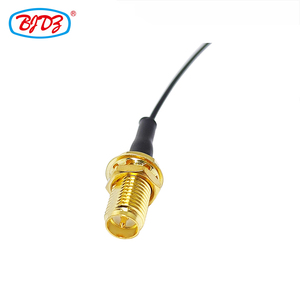 Fábrica RP polaridad inversa SMA hembra mamparo a <span class=keywords><strong>U</strong></span>.FL Ufl conector WIFI Cable montaje con 1,13mm Pigtail Cable montaje - Product Image 5