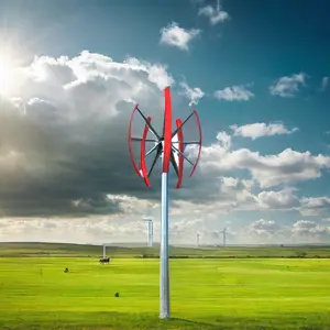 CE MPPT Low RPM Free Noise 380v 220V 10000w Axis Micro Vertical Wind Generator Home Use/5000W 5KW Vertical Wind Turbine For Home