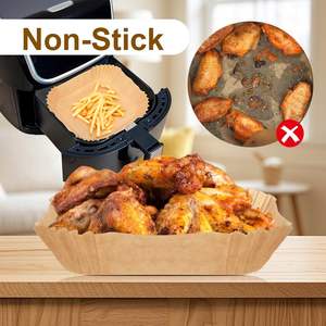 Papier de cuisson jetable pour friteuse à air, 100 pièces, antiadhésif, résistant à l'huile - Product Image 5