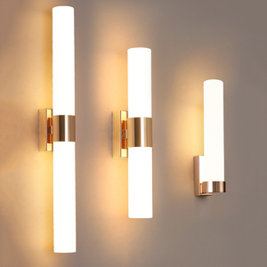Modern 3-<b>Light</b> Traditional Touch Control Dimmable 5000K Daylight Aluminum Body Wall Lamp E26 Black <b>Bathroom</b> <b>Mirror</b> Indoor Aisle - Product Image 1
