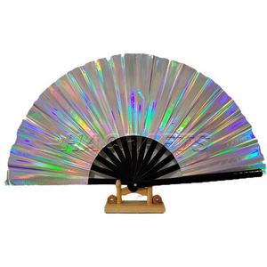 Ventiladores de Bambú de PVC de 13 Pulgadas, Diferentes Colores, Personalizables, para Fiestas y Festivales, en Oferta - Product Image 5