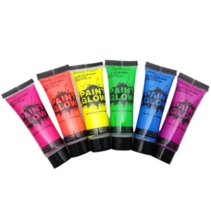 Peinture UV Glow Paint Neow Body Art Pigment 10ml Tubes Outil de maquillage de fête amélioré - Product Image 5