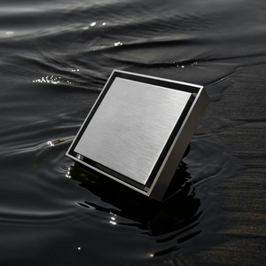 4 inç Modern ev banyo sifonları duş süzgeç paslanmaz çelik yağmur suyu döşeme süzgeci  koku kontrolü ile - Product Image 1