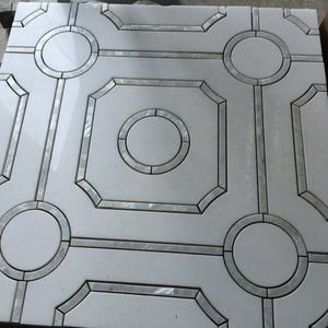 DTH Pietra buon prezzo puro <span class=keywords><strong>marmo</strong></span> bianco della miscela madre di perla in <span class=keywords><strong>marmo</strong></span> a getto d'acqua disegni - Product Image 4