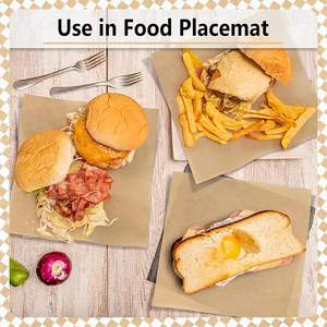 Greaseproof Burger Wrapping Paper Custom Size Sandwich Paper for Restaurant Takeaway - Product Image 6