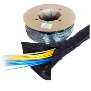 Insulation Flame Retardant Braided Nylon Cable Hose Protective Sleeve Cotton Nylon Braided Textile Sleeve