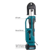 Outil de sertissage de tuyaux multicouches en cuivre PEX à piles ZUPPER PZ-1550 avec mâchoires séparées en option