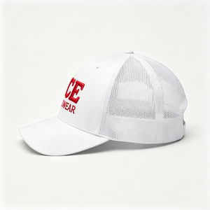 Gorra Trucker Unisex Personalizada con Bordado 3D en Relieve, Lona y Malla Trasera, Blanca, Estilo Snapback, Transpirable para Verano y Exteriores, Venta al por Mayor - Product Image 3