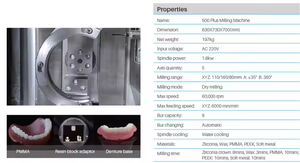 Venditore caldo dentale CAD CAM fresatrice 5 assi a secco per Malone impiallacciatura di porcellana intarsio corona <span class=keywords><strong>Onlay</strong></span> per protesi - Product Image 2
