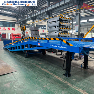 Puente de embarque móvil, carretilla elevadora de altura ajustable, rampa de descarga de carga móvil Compatible, condición de Material de tipo dividido, nuevo - Product Image 4