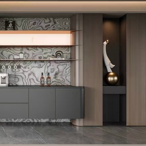 <span class=keywords><strong>Aparador</strong></span> de Madera Ecológico de Diseño Premium, Moderno, Italiano y Minimalista, con Tapa, para Comedor y Cocina - Product Image 2