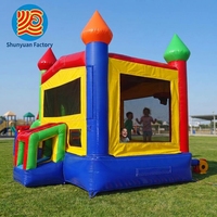 Toboggan aquatique gonflable pour enfants en PVC pour jardin extérieur, toboggans gonflables, château gonflable personnalisé à v