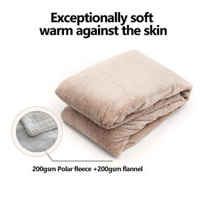 <span class=keywords><strong>Manta</strong></span> Eléctrica Calefactable para Sofá o <span class=keywords><strong>Cama</strong></span>, Calentamiento Rápido, con 10 Temporizadores y 4 Niveles de Calor - Product Image 2